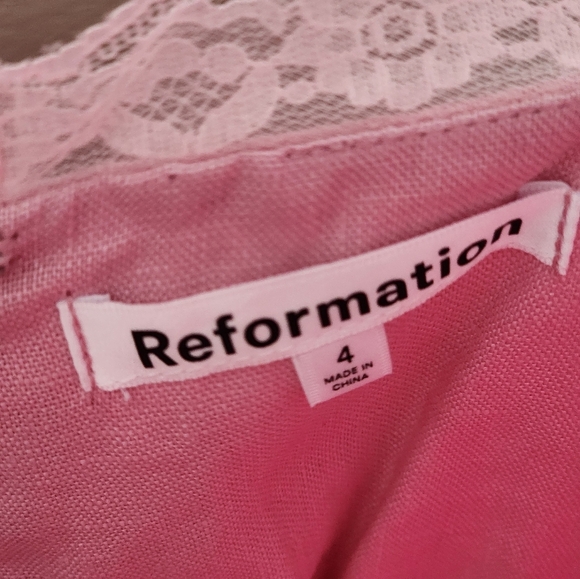 Reformation Pink Spaghetti Strap Dress - Picture 9 of 9